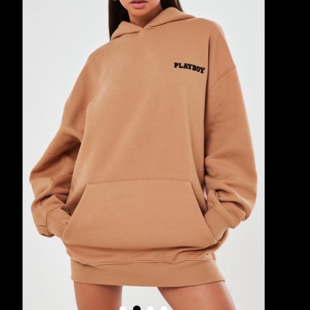 PLAYBOY Magazine Print Oversized Hoodie Sweatshirt Dress ❌PRICE FIRM NO OFFERS❌ - Picture 2 of 5
